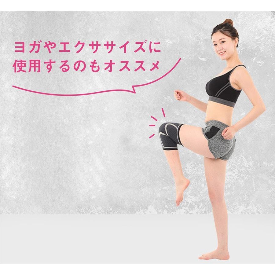 膝サポーター スポーツ 2枚組 薄手 保護 ゴルフ バレーボール ランニング ジュニア 高齢者 大きいサイズ スポーツ用 カーフスリーブ 薄型ms-029|ccqueen|12