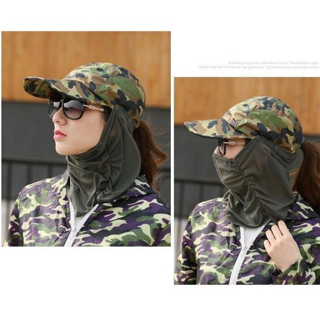 3WAYサンキャップ フェイスカバー付き帽子 日よけ帽子 マスク付き帽子 ランニング用 帽子 ゴルフ レディース UVカット 日除け 日焼け防止 紫外線カット |  | 04