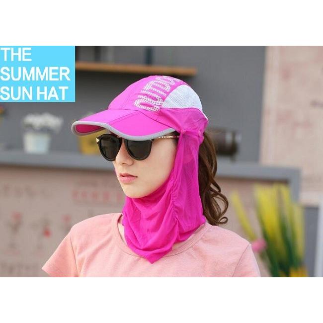 3WAYサンキャップ フェイスカバー付き帽子 日よけ帽子 マスク付き帽子 ランニング用 帽子 ゴルフ レディース UVカット 日除け 日焼け防止 紫外線カット |  | 05