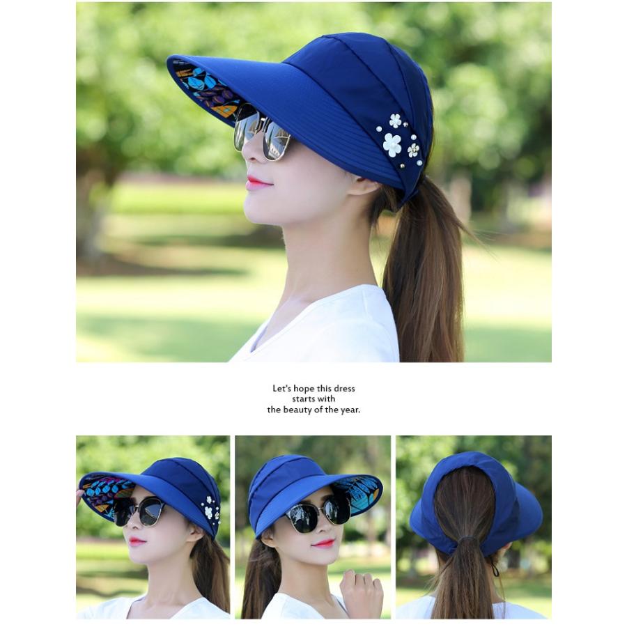 レディース帽子 uv対策 日よけ たためる 紫外線カットおしゃれ つば広 夏 折りたたみ かわいい uv サマーハット ms-059 |  | 07