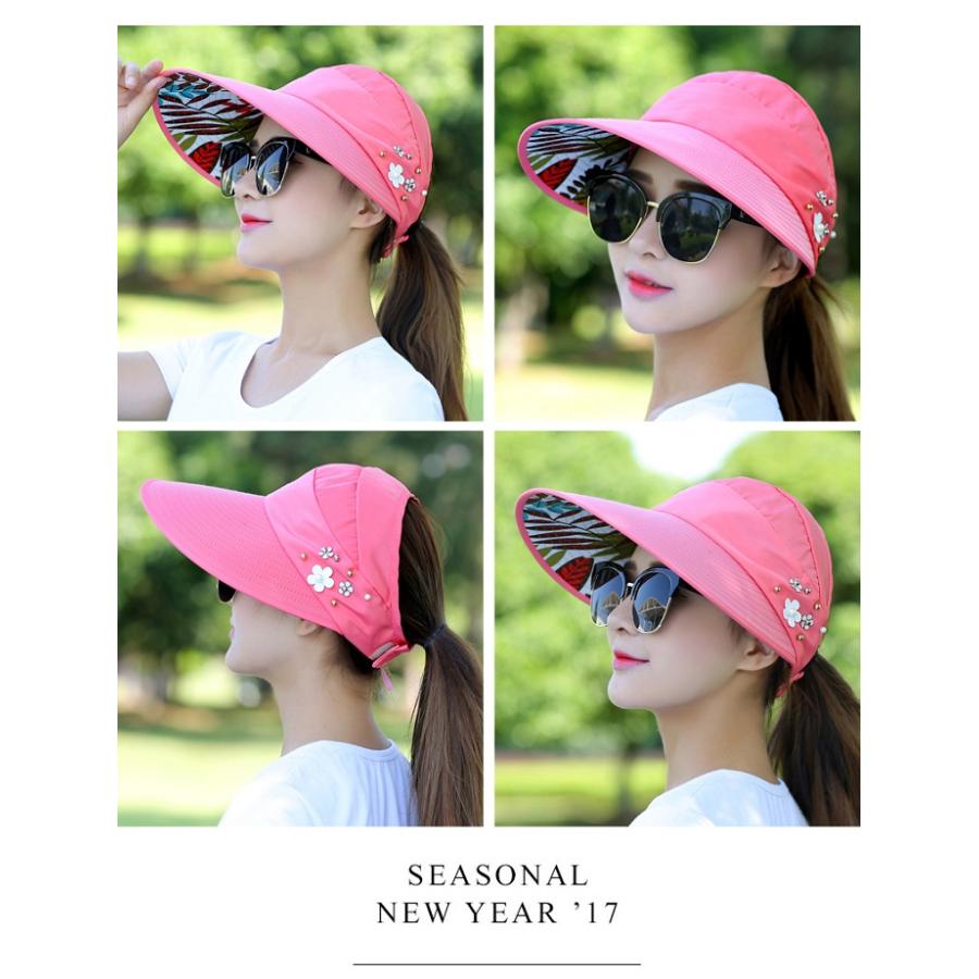 レディース帽子 uv対策 日よけ たためる 紫外線カットおしゃれ つば広 夏 折りたたみ かわいい uv サマーハット ms-059 |  | 09