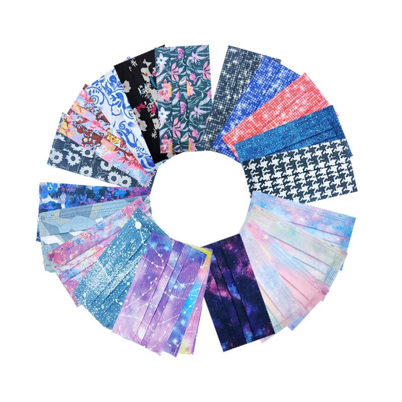 不織布カラーマスク白黒チェック柄 千鳥 50枚入大人三層構造 多機能 女性用プリント可愛い不織布マスク き箱な し Ms 134 Ccqueen 通販 Yahoo ショッピング