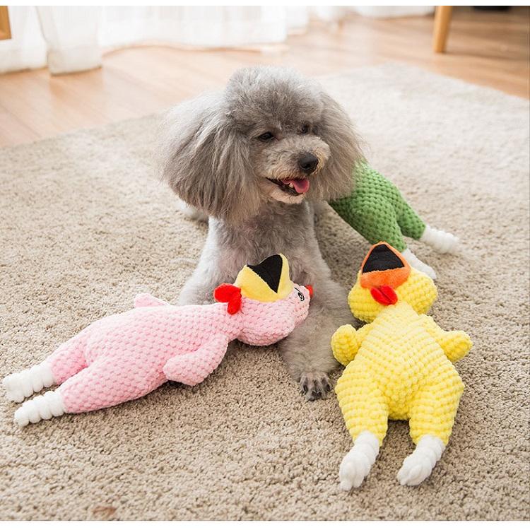犬猫兼用 おもちゃ 音が鳴る 犬用 オモチャ ニワトリ ぬいぐるみ いぬのおもちゃ 歯 噛む 犬のおもちゃ ゃ ペット用品 ストレス解消 pt-024 | 