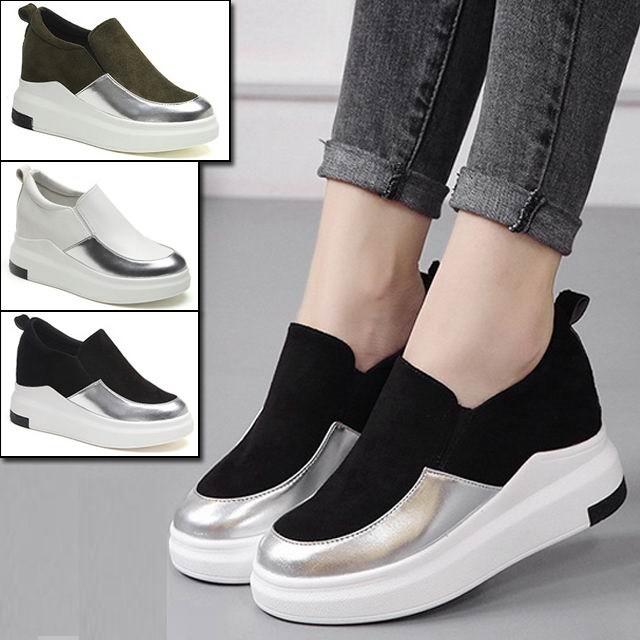 超軽量 スリッポン スニーカー レディース インヒールスニーカー インヒール シューズ Skt 008 Skt 008 Ccqueen 通販 Yahoo ショッピング