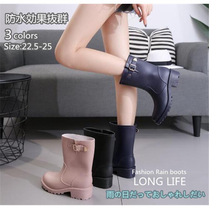 完全防水 レディース レインブーツ 長靴 ショートブーツ レインシューズ 3cmヒール Xt 018 Xt 018 Ccqueen 通販 Yahoo ショッピング
