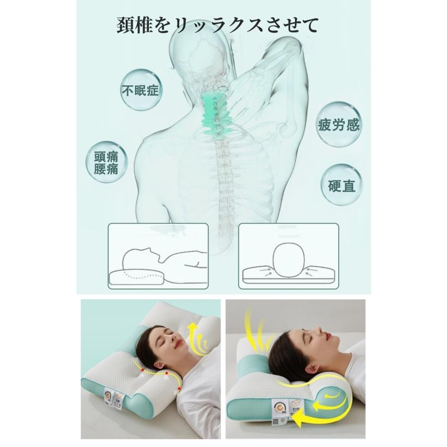 枕 まくら ストレートネック 快眠枕 肩こり 首こり マクラ低反発 低
