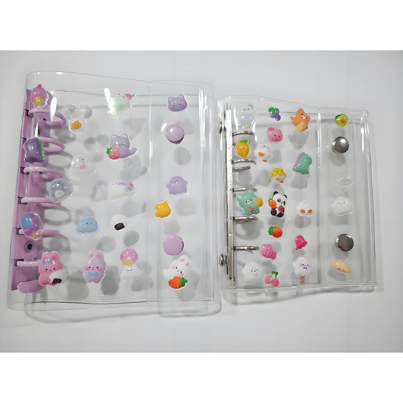 透明シール帳 シールバインダーバインダー M5 A7 シール収納 リフィル