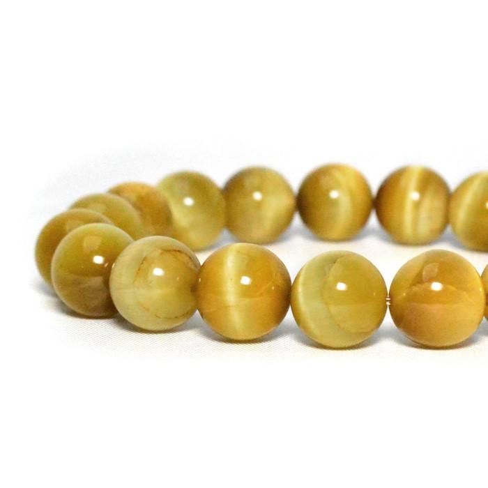 パワーストーン ブレスレット 南アフリカ共和国産 AAAA ゴールデンタイガーアイ 10mm玉 天然石 |  | 01