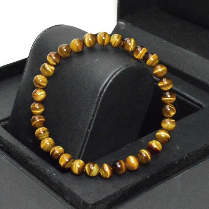 パワーストーン ブレスレット 南アフリカ産 AAAA タイガーアイ 6mm玉 天然石 |  | 02