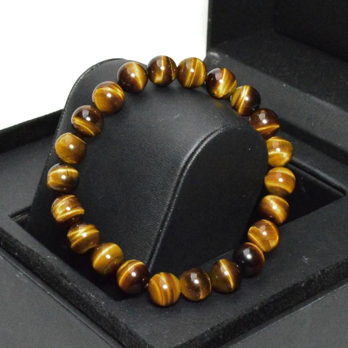 パワーストーン ブレスレット 南アフリカ産 AAAA タイガーアイ 8mm玉 天然石 |  | 02