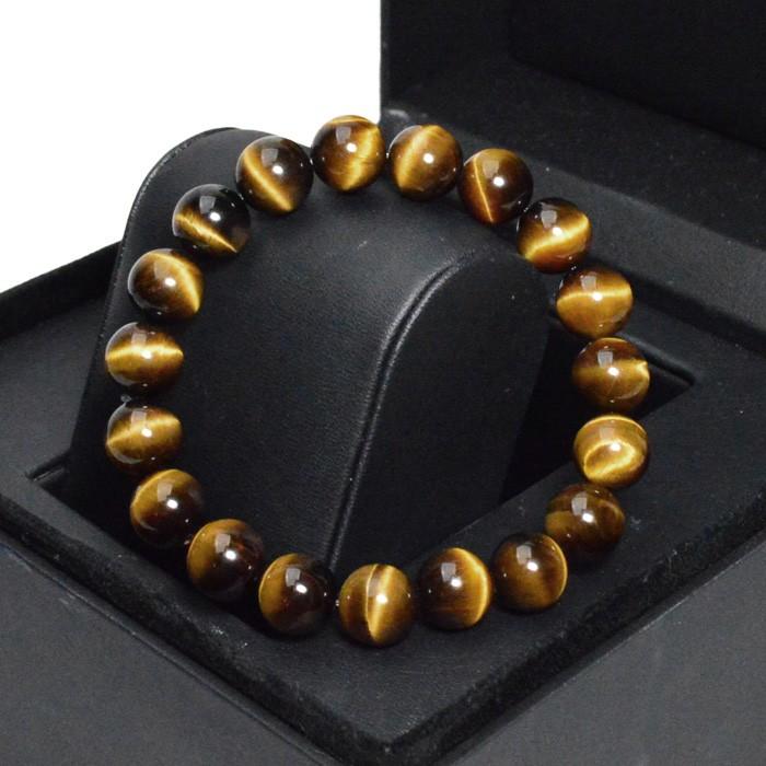 パワーストーン ブレスレット 南アフリカ産 AAAA タイガーアイ 10mm玉 天然石 |  | 02