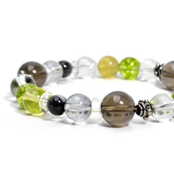 パワーストーン ブレスレット スモーキークォーツ 水晶 目標達成 順風満帆祈願 天然石 メール便送料無料 |  | 01