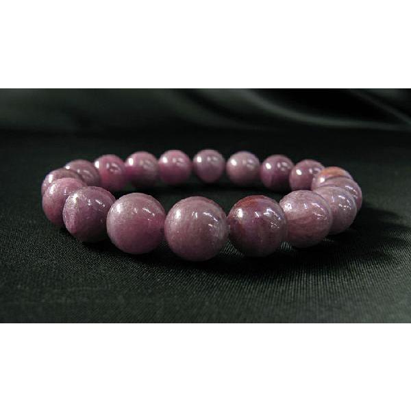 ルビー ブレスレット☆鑑別書付☆天然石 コランダム パワーストーン