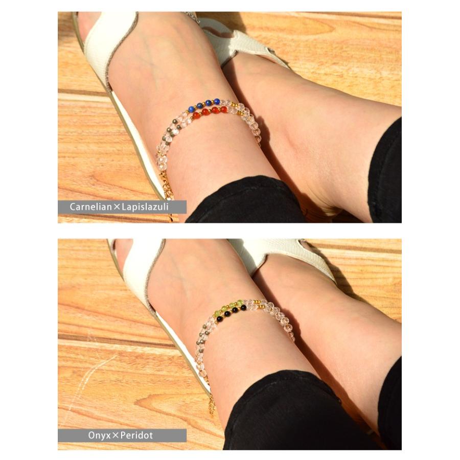 パワーストーン アンクレット 足首 ブレスレット アジャスター付 天然石 |  | 04