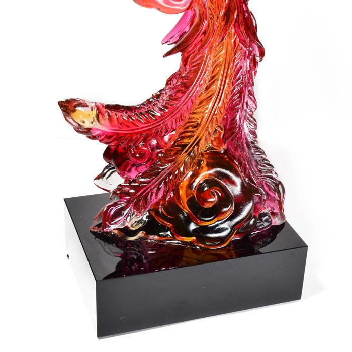 パワーストーン 置き物 溶錬水晶 鳳凰 天然石 : 天然石 パワーストーン