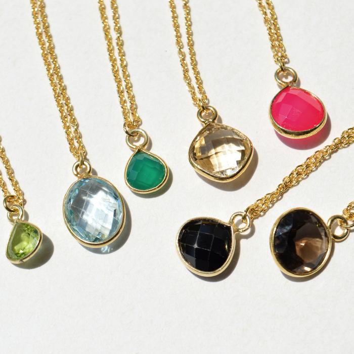 パワーストーン  天然石 ネックレス 選べる10種類 シルバー925 18KPT メール便送料無料 |  | 10