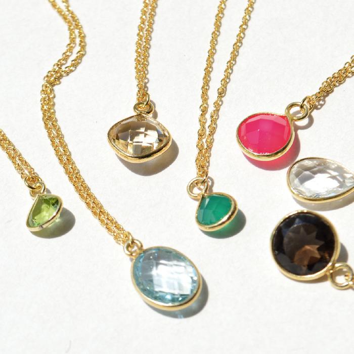 パワーストーン  天然石 ネックレス 選べる10種類 シルバー925 18KPT メール便送料無料 |  | 03