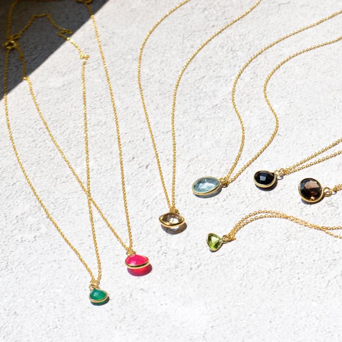 パワーストーン  天然石 ネックレス 選べる10種類 シルバー925 18KPT メール便送料無料 |  | 09