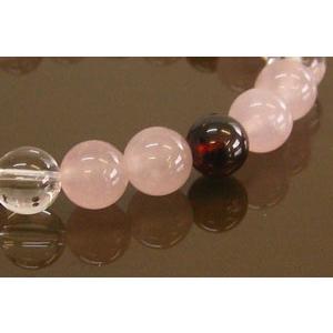パワーストーン ブレスレット ガーネット ローズクォーツ 水晶 天然石 