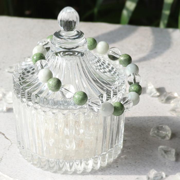 パワーストーン ブレスレット クロム ダイオプサイト 翡翠 水晶 天然石 |  | 01