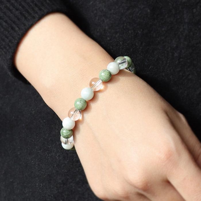 パワーストーン ブレスレット クロム ダイオプサイト 翡翠 水晶 天然石 |  | 03