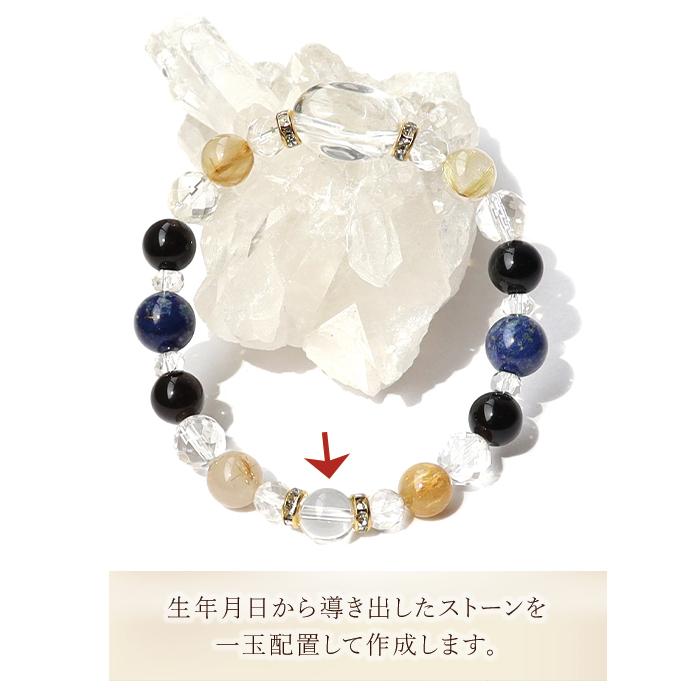 爆買ウルトラSALE 鑑定ブレス メール便送料無料 解説カード2枚付 パワーストーン ブレスレット 誕生石 生年月日 浄化 金運 厄除け 水晶 モリオン 天然石 |  | 04