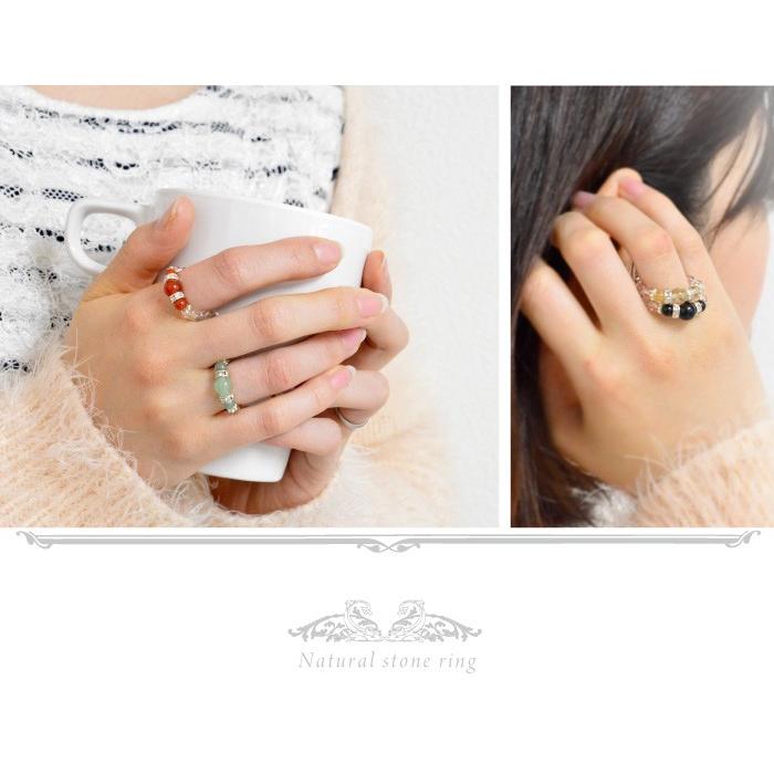 パワーストーン リング メンズ レディース 指輪 選べる14種類 ロンデル