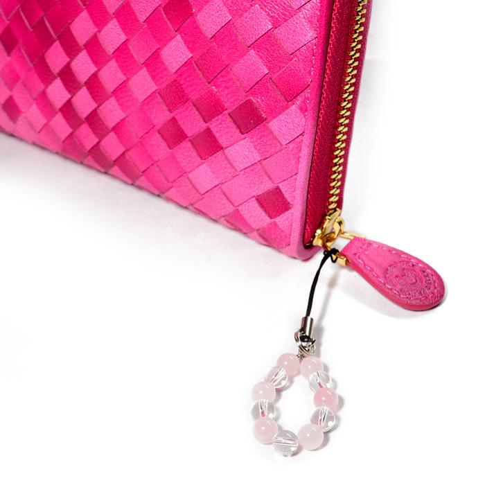 パワーストーン ストラップ ローズクォーツ 水晶 天然石 |  | 02