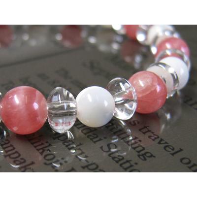 パワーストーン ブレスレット インカローズ マザーオブパール 天然石 |  | 01