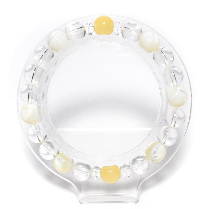 パワーストーン ブレスレット マザーオブパール イエローカルサイト 天然石 |  | 02