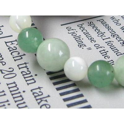 パワーストーンブレスレット アベンチュリン 翡翠 マザーオブパール