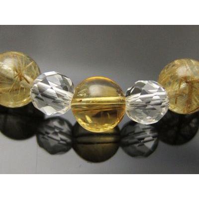 パワーストーン ブレスレット ルチルクォーツAAA シトリン 天然石 |  | 02