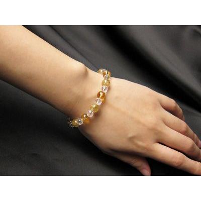 パワーストーン ブレスレット ルチルクォーツAAA シトリン 天然石 |  | 03