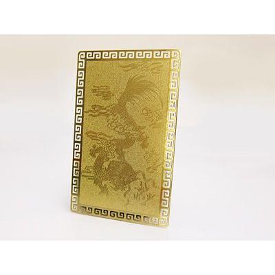 開運 カード 護符 黄金 龍 金運 風水 : 天然石 パワーストーン cocoro