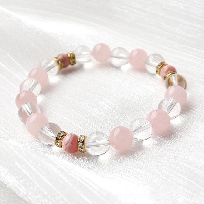 パワーストーン ブレスレット ローズクォーツ インカローズ  水晶 天然石 | 