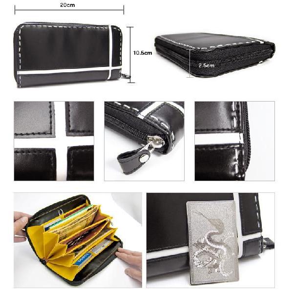 金運 長財布 黒 ブラック 風水 最強四神 オリジナル 送料無料 メール便不可 |  | 02