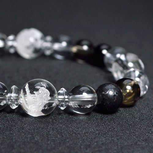 数量限定入荷 上質・四神彫り水晶使用 霊峰 富士 溶岩石 ブレスレット世界文化遺産 富士溶岩石 ブレスレット メール便不可 |  | 01