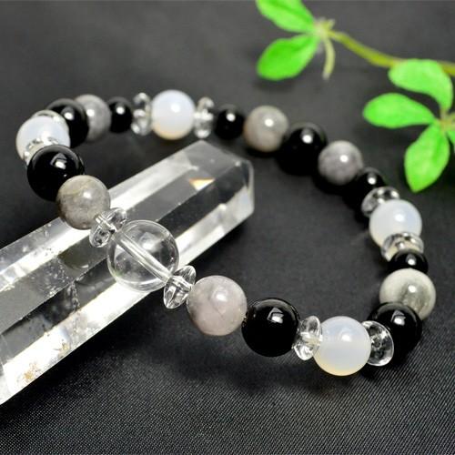 メール便送料無料 パワーストーン ブレスレット オニキス グレータイガーアイ 天然石 | 