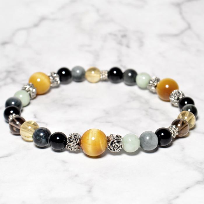 パワーストーン 成功と繁栄をもたらす金運ＵＰ ブレスレット 翡翠 天然石 メール便送料無料 |  | 03