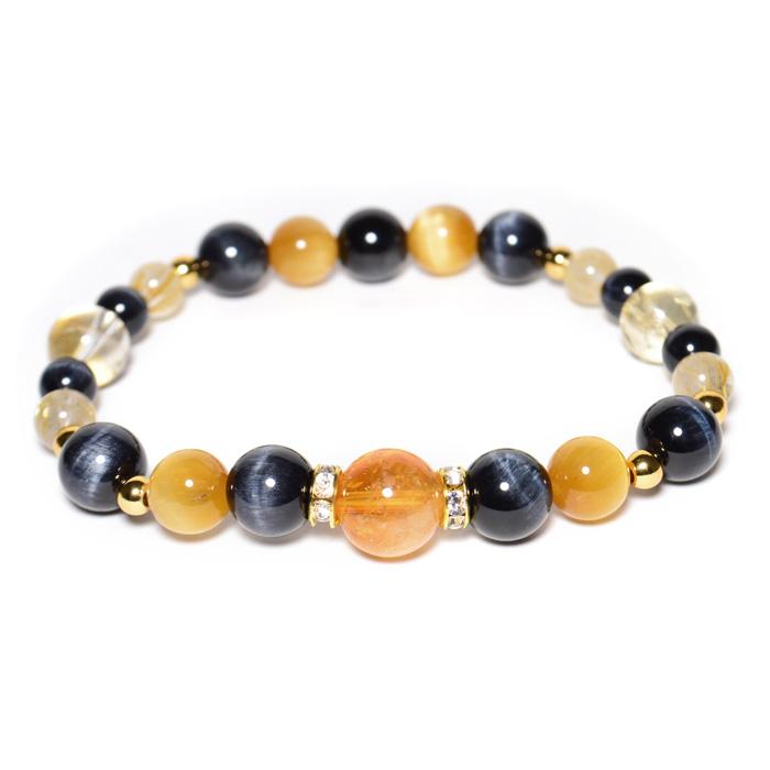 パワーストーン 選べる２タイプ 金運 ブレスレットオレンジタイガーアイ ゴールデンタイガーアイ メール便送料無料 |  | 01