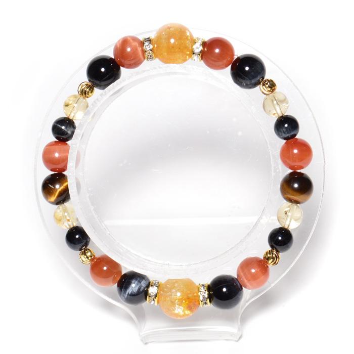 パワーストーン 選べる２タイプ 金運 ブレスレットオレンジタイガーアイ ゴールデンタイガーアイ メール便送料無料 |  | 04