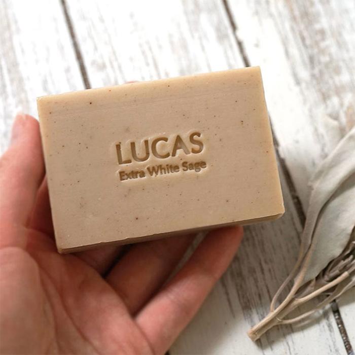 爆買ウルトラSALE  メール便送料無料 パワーストーン ルカス LUCAS エクストラ ホワイトセージ ソープ 石鹸 石けん 全身浄化用石けん 天然石 |  | 04