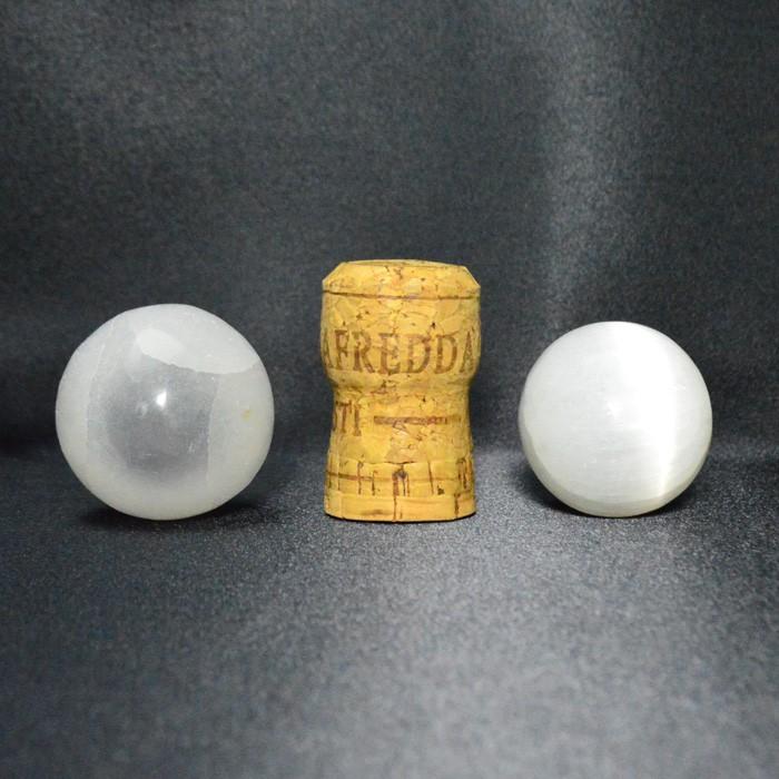 パワーストーン 置き物 セレナイト 丸玉 ※金台座付き 天然石 |  | 02