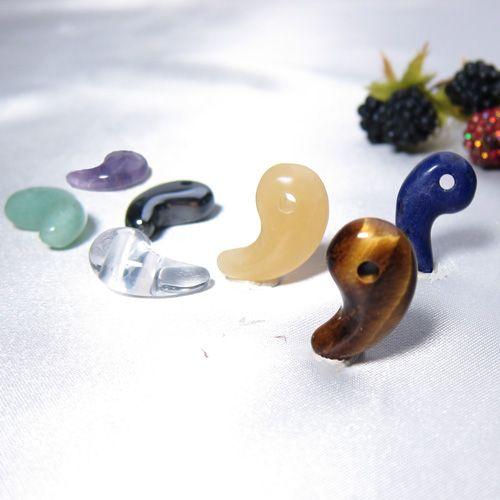 勾玉12個セット  パワーストーン 桐箱入り パワーストーン 勾玉 まが玉 選べる7種類 風水 水晶 タイガー