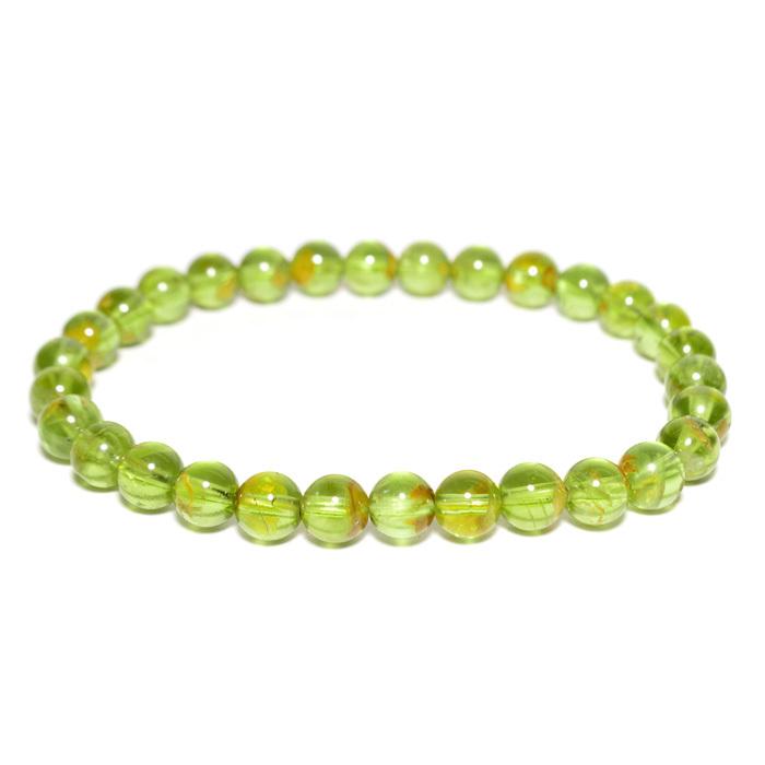 パワーストーン ブレスレット アメリカ産 ペリドット 約6mm玉