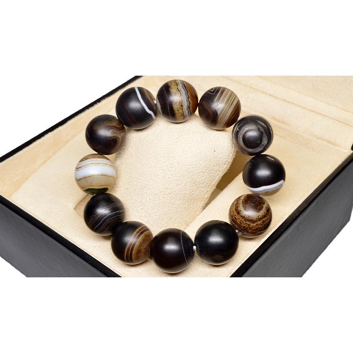 パワーストーン ブレスレット アフリカ産 ボツワナ アゲート メノウ