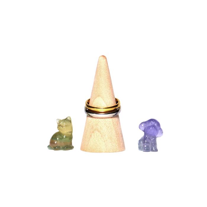 パワーストーン  置き物 フローライトミニチュア ※4種類から選べる プードル 犬 ネコ フクロウ リボン 天然石 |  | 09