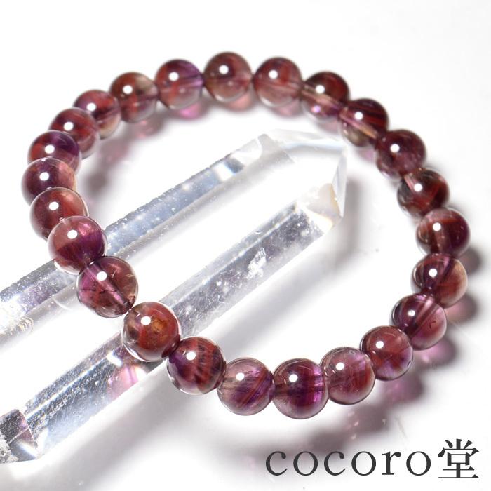 パワーストーン ブレスレット カナダ産 アメジスト AAA レッド