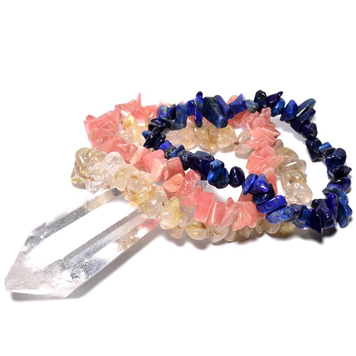 インカローズ【5A】さざれ2連ブレスレット インカローズ【5A】さざれ2連ブレスレット