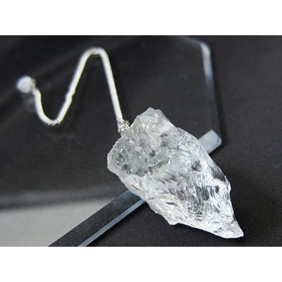 パワーストーン ペンデュラム 振り子 ポーチ付き ハンマーロックカット ヒマラヤ 水晶 天然石 | 
